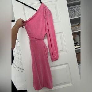 Hot Pink XS Fitted Dress